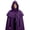 Purple Capes & Cloaks, variant on UTSJKR Unisex Medieval Hooded Long Cape, Multi‑Buckle Fastening Cloak, Vintage Robe for Larp, Renaissance Cosplay and Halloween Costume Events Green