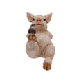 thumbnail image 2 of Yoga Pig Polyresin Statue, 2 of 9