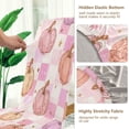 thumbnail image 3 of Chair Cover 2 Pack Removable Dining Chair Protectors Washable Chair Slipcovers Seat for Home Wedding Decor Pink and Peach-colored Pumpkins, 3 of 6