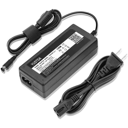 

Yustda New 24V AC/DC Adapter Replacement for VeriFone RP-310/300 RP-310 RP-300 P040-02-020 02468-02 0246802 DELL PS60A-24A R9478 POS Thermal Receipt Printer 24VDC 2A 24.0V 2000mA Power Supply