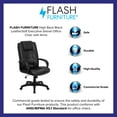 thumbnail image 4 of Flash Furniture Jessica High Back Black LeatherSoft Executive Swivel Office Chair with Arms, 4 of 12