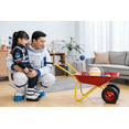 thumbnail image 4 of Kids Metal Wheelbarrow 33LBS Load Capacity 2-Wheel Children's Garden Trolley for Leaves Soil Sand Toys Outdoor Play, 4 of 14