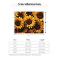 thumbnail image 2 of Vsdgher Vibrant Sunflower Blooms Pattern Fleece Throw Blanket, Horizontal Fleece Bedding Home Decor for Couch & Bed All Season Use -80"x60", 2 of 7