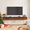 Black+Walnut-47", variant on 47-inch Floating TV Stand Wall Mounted Fully Assembled Media Console with Cable Management, for TVs up to 50", Carved Doors & 2 Drawers