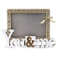 thumbnail image 1 of Wedding Picture Frame Wooden Photo Frame Wedding Engagement Gift Desktop Standing Picture Frame, 1 of 8