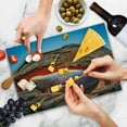 thumbnail image 4 of USA Cutting Board, Famous Sunrise at Mesa Arch in Canyonlands National Park, Utah, USA, Decorative Tempered Glass Cutting and Serving Board, Large Size, Pale Brown Sky Blue, by Ambesonne, 4 of 5