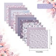 thumbnail image 2 of 24 Sheets Purple Pattern Paper Pack Floral Cardstock Papers Pad Decorative Scrapbook Cardstock Collection Single-Sided Patterned 6x6 Scrapbooking DIY Holiday Photo Album, 2 of 5