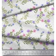 thumbnail image 3 of Soimoi Silk Fabric Dot,Leaves & Floral Print Sewing Fabric Yard 42 Inch Wide, 3 of 3