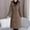 Khaki, variant on Womens Long Puffer Coat Lightweight Diamond Quilted Slim Full Zipper Hooded Long Sleeve Parkas