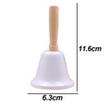thumbnail image 2 of Loud Hand Call Bell with Wooden Handle，Christmas Jingle Bells, 2 of 5