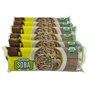 Organic Soba Noodles, Made with Wheat & Buckwheat, Dried Asian Pasta, Quick Cooking, Non-GMO, 8 oz (6 pack)