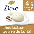 thumbnail image 2 of Dove Beauty Bar 1/4 Moisturizing Cream Shea Butter, 106 g (4 bars), 2 of 7