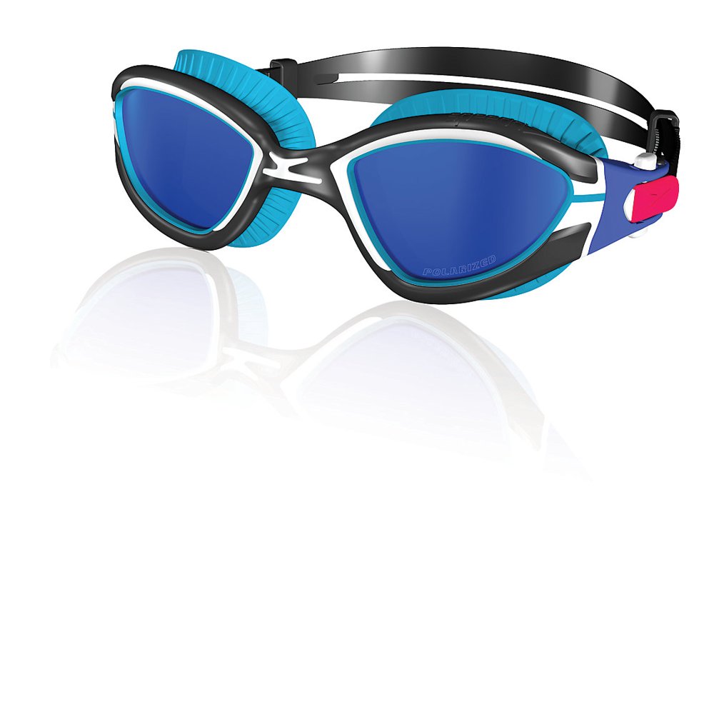 Speedo Fitness MDR 2.4 Swim Swimming Speed Fit Polarized Goggles, Blue