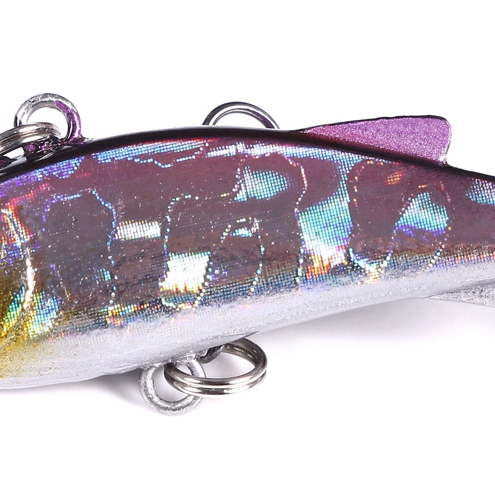 HENGJIA 10 Pack Lipless Crankbaits for Bass Fishing Lures, Sinking Deep Diving Crank Bait, Small VIB Hard Baits Fishing Jigs for Freshwater and Saltwater Bass, Trout, Perch, Walleye