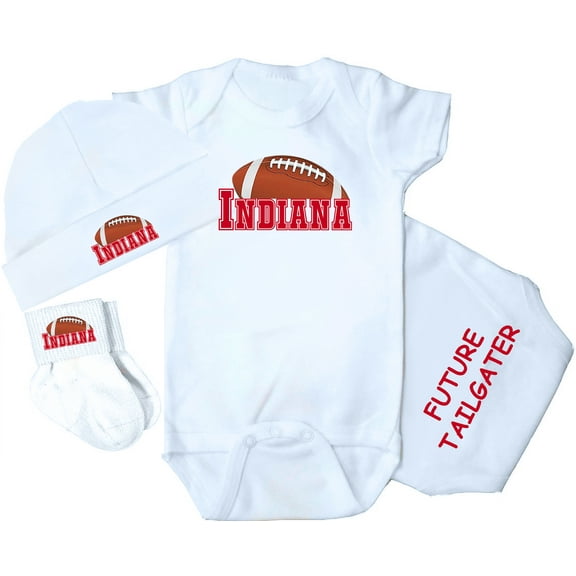 Future Tailgater 3-Piece Baby Bodysuit Set for Indiana Fans
