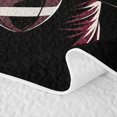 thumbnail image 5 of Manfei Boys Rugby Twin Quilt Set, Sports Gamer Twin Coverlet Set, Maroon Red Navy, Black Reversible 2 Pieces, 1 Bedspread and 1 Pillowcase, 5 of 7
