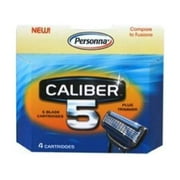 Personna Caliber5 Replacement Blade Mens 5-Blade Refill - 4 Ea