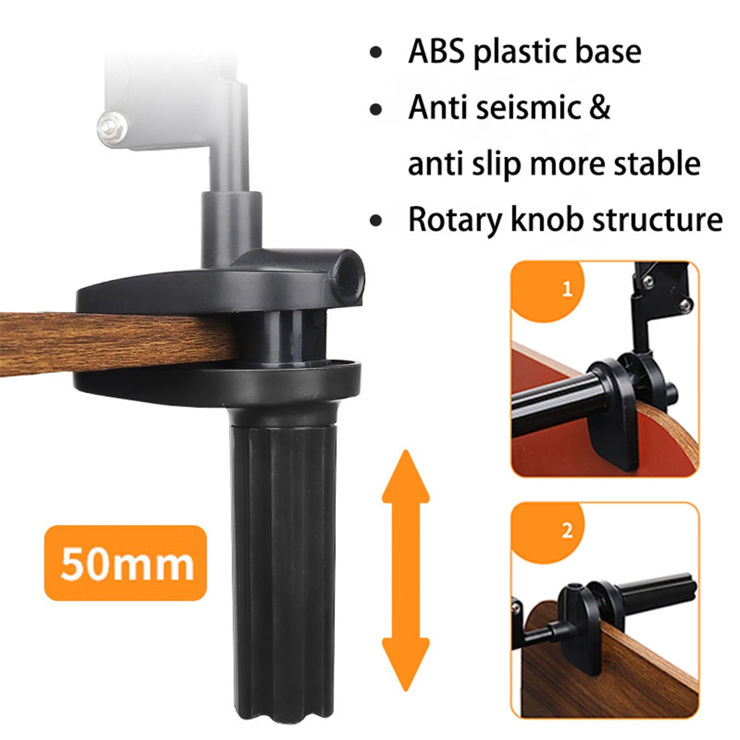 Adjustable Tablet Stand & Phone Holder for Desk and Bed – 360° Flexible Arm, Dual Clamps, Heavy-Duty Carbon Steel iPad Holder Mount for 4-13" Devices, Hands-Free for Cooking, Reading, Video Calls