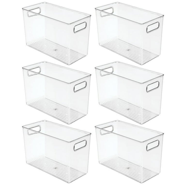  ReadySpace Large Plastic Containers for Organizing and Storage  Bins for Closet, Kitchen, Office, or Pantry Organization, 14.75-Inch x  8-Inch x 7-Inch 6-Pack, White : Home & Kitchen