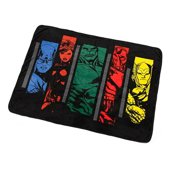 Avengers - Team Assemble Strips Fleece Blanket