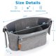 thumbnail image 5 of Organizador universal para cochecito con bolsa para teléfono desmontable, bolsa de almacenamiento para cochecito, accesorios para cochecitos Uppababy, Baby Jogger, Nuna, Doona, Britax, 5 of 5