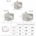 thumbnail image 6 of White Golden Marble Toaster Cover 4 Slice, Modern Abstract Art Marble Crack Dustproof Bakeware Oven Protector with Top Hook, Waterproof Small Kitchen Appliance Toasters Dust Cover, 12"x11"x8", 6 of 9
