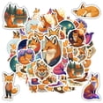 thumbnail image 5 of 35pcs Cute Cartoon Fox Stationery Stickers Funny Animal Stickers for Phone Luggage Laptop, 5 of 9