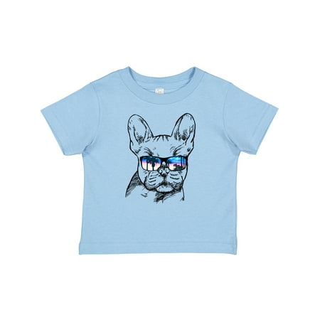 

Inktastic French Bulldog Portrait with Sunglasses Gift Baby Boy or Baby Girl T-Shirt