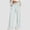 Light blue, variant on FUNUONY Wide Leg Pants for Women High Waisted Palazzo Pants Work Casual Flowy Loose Trousers with Pockets Women's Simple Plaid Wide Leg Casual Pants Sports Pants Loose Running Pants Light Blue L