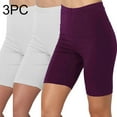 thumbnail image 2 of QATAINLAV 3 Pack Biker Shorts for Women 2025 Summer High Waisted Workout Athletic Yoga Shorts Basic Solid Short Leggings Casual Seamless Sports Running Tights Purple 3XL, 2 of 9