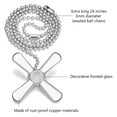 Benafini Ceiling Fan Pull Chain Beaded Ball Extension Chains with Light