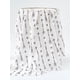 thumbnail image 1 of Manta Muselina para bebé 100% algodón, Suave y Transpirable, 110cm X 120cm cobijas y frazadas blanca flecha gris, 1 of 2