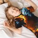 thumbnail image 5 of Balery Red And Blue Fire Skull Warrior Conjunto de Pijama Infantil de Manga Corta con Estampado – Ropa de Dormir de Algodón Suave-3X-Large, 5 of 6