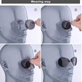 thumbnail image 3 of YAMEE Retro Round Clip-On Nose Sunglasses Matrix Morpheus Movie Rimless Clamp Glasses, 4 Colors, 3 of 6