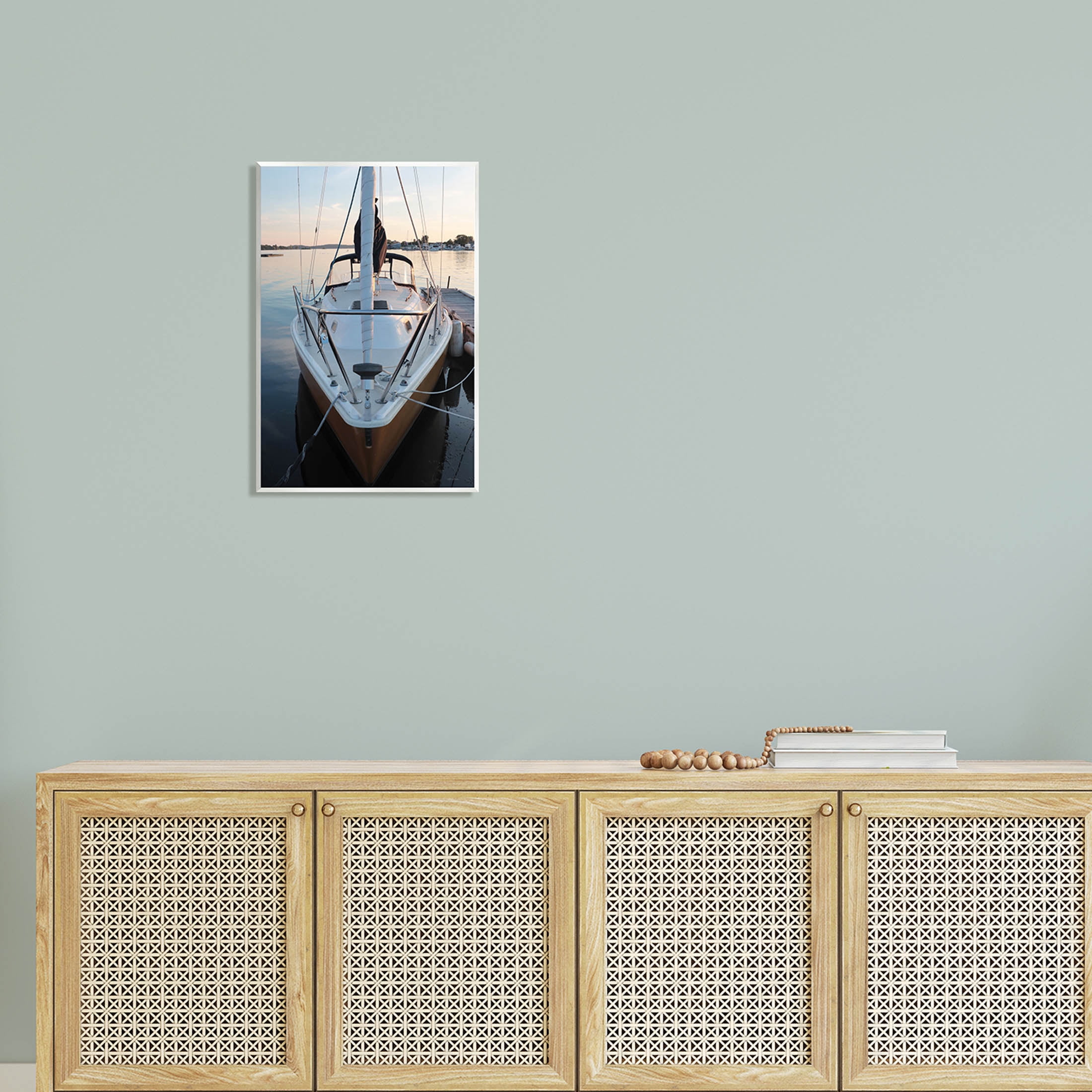 Boat Mast Ocean Marina Transportation Photograph Unframed Art Print Wall Art
