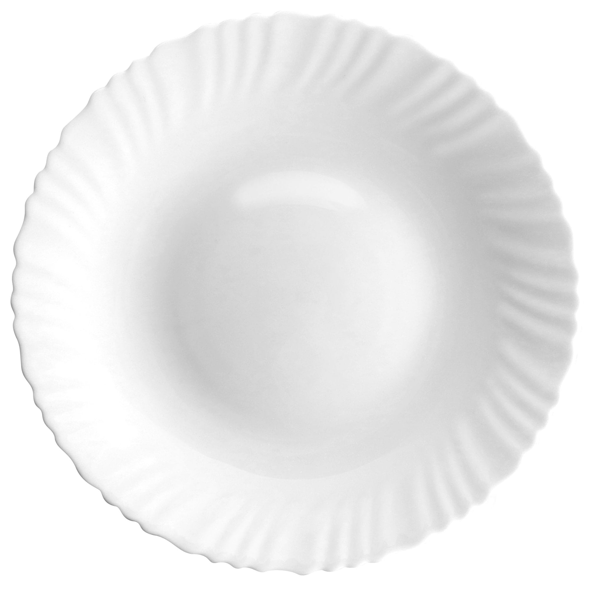 Gibson Ultra Radley 12 Piece Tempered Opal Glass Dinnerware Set in White
