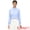 Light Blue, variant on DARING DIVA Women's Work Business Pleat Mock Neck Puff Long Sleeve Blouse XS Light Blue