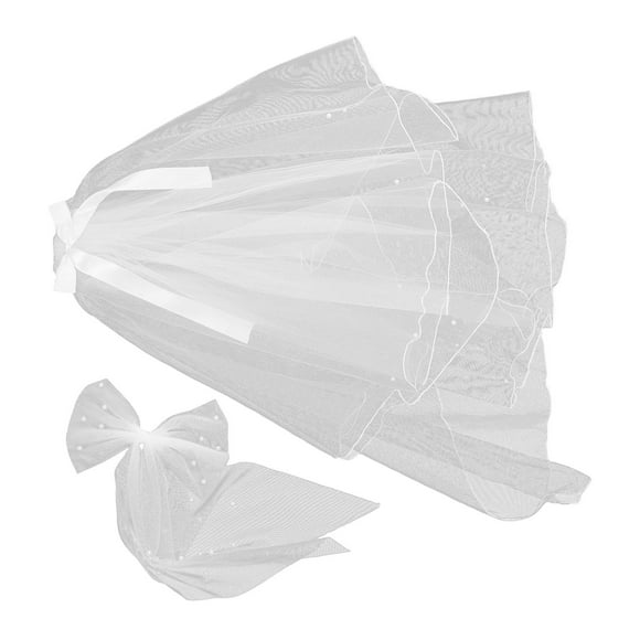 Nestingho 2Ud Velo Corto Para Novia Con Encaje Ideal Para Y Sesiones De Fotos