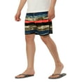 thumbnail image 4 of Unique Bargains Men's Drawstring Waist Swim Shorts Printed Summer Shorts 36 Brown, 4 of 6