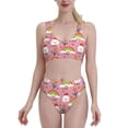 thumbnail image 2 of Picia Cartoon Chicken Women's High Waisted Bikini Scoop Neck Swimsuit Two Pieces Bathing Suit-, 2 of 8