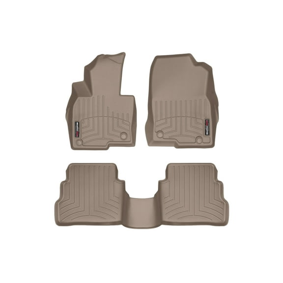 WeatherTech Custom Fit FloorLiners compatible with 2017-2025 Mazda CX-5 - 1st & 2nd Row, Tan