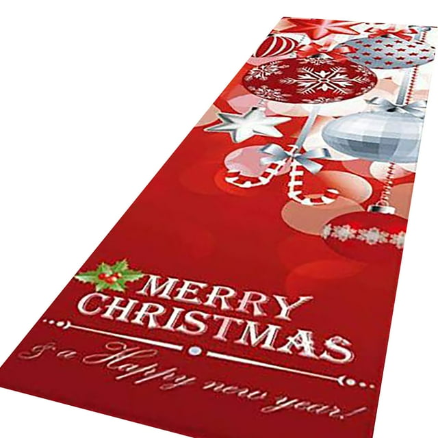 Decorative Area Rug Merry Christmas Mats Merry Christmas Welcome Doormats Indoor Home Carpets Decor Floor Carpet,Living Room Rug,Bedroom Rug,Non Slip Rug,Wool Rug,Cotton Rug,Synthetic Rug,Soft Plush