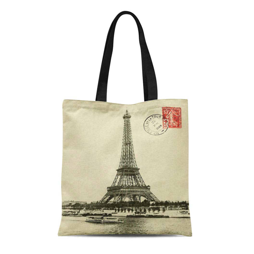 PARIS FRANCE EIFFEL TOWER QUOTE TOTE SHOPPER SHOPPING BAG PERSONALISED 