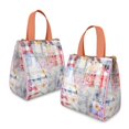 thumbnail image 2 of Pioneer Flower Floral Print Pattern Insulated Lunch Bag for Women & Adults,Large Portable Soft Cooler Lunch Bag,Thermal Food Storage Tote with Pearl Cotton,8.66L,8.75x5.75x9.5 Inch, 2 of 6