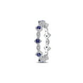 thumbnail image 2 of 3/8 Carat (Ctw) Lab-Created Blue Sapphire Eternity Band Ring in 10K White Gold for Women, 2 of 5