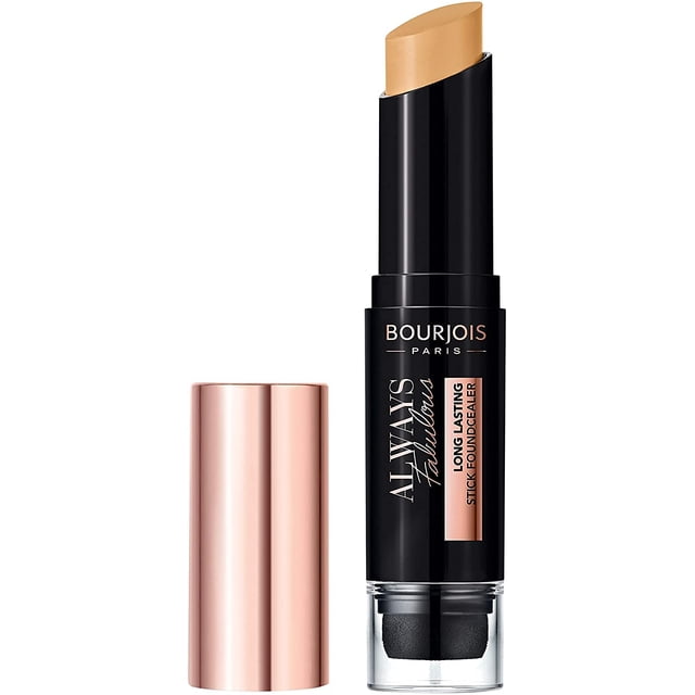 Bourjois Always Fabulous Base de maquillaje y corrector en barra 2 en 1 24 horas con Blender 420 Honey Beige