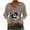 Coffee, variant on Pntutb Womens Long Sleeve T Shirt,Ladies Casual Pullover Tops