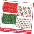 thumbnail image 2 of Bybiment 12-Sheet Christmas Paper, Not Rolled, Humorous Wrap Flat-Folded for Crafts, Birthday, Holiday, Xmas Party Supplies, 20" 28" (White, Mint, Red, 2 of 6