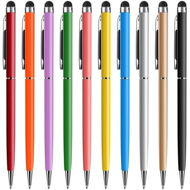 Stylus Pens for Touch Screens - Universal Stylus Ballpoint Pen for Tablet Laptops Kindle Samsung Galaxy All Capacitive Touch Screens Blue 10 Pack