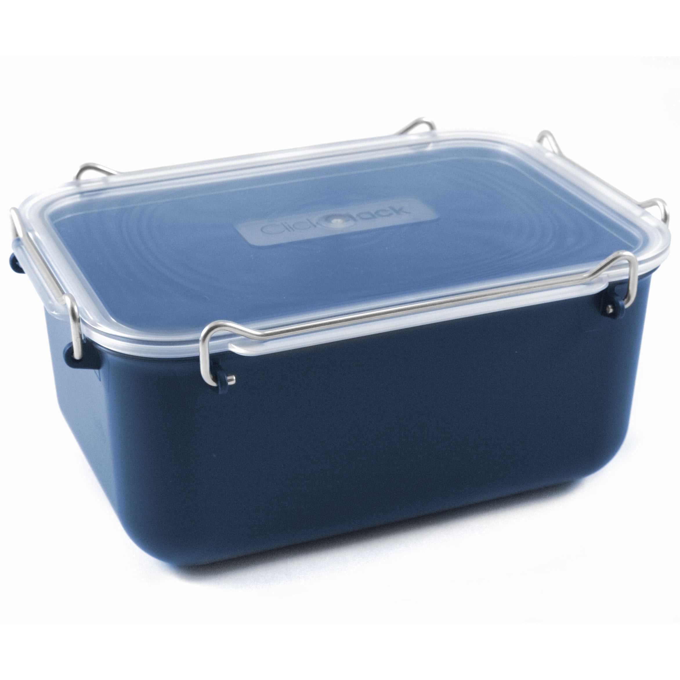 Click Clack Blue Locking Everyday Storage Container, 2 Quart